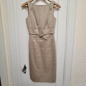 ANTONIO MELANI | Gold Shimmer Pencil Dress 0